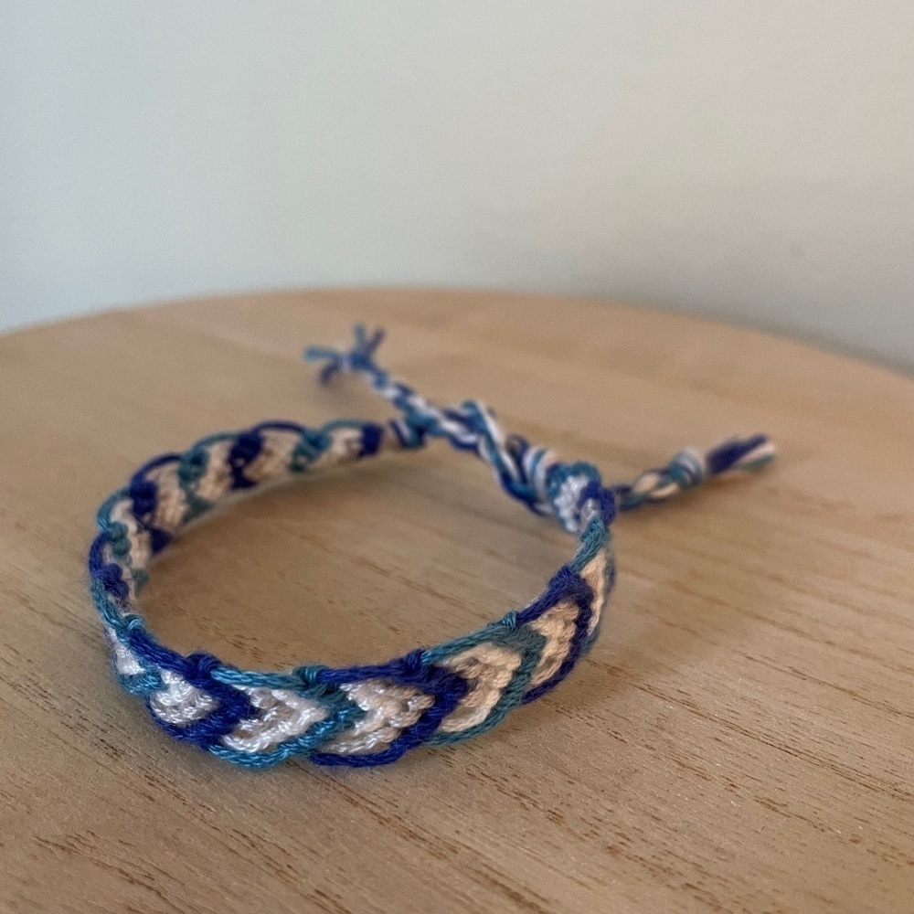 Blue Clouds Woven Bracelet